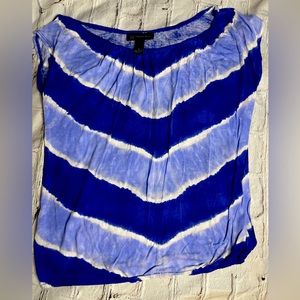 INC Tie-Dyed Blue Shirt size small